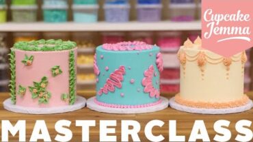 VIDEO: Buttercream Piped Cake Masterclass | Cupcake Jemma
