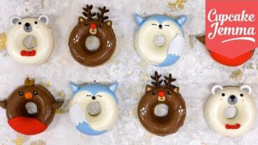 VIDEO: Super Cute Christmas Doughnuts! | Cupcake Jemma