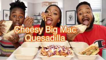 VIDEO: CHEESY BIG MAC QUESADILLA | MUKBANG | EATING SHOW