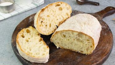 VIDEO: Ciabatta bread: the secret to making it crunchy and fragrant at home