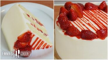 VIDEO: Strawberry Cake Recipe with Fresh Strawberry Filling