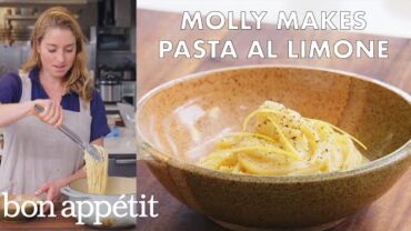 VIDEO: Molly Makes Pasta al Limone | From the Test Kitchen | Bon Appétit