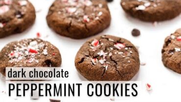 VIDEO: DARK CHOCOLATE PEPPERMINT COOKIES | vegan & gluten-free | #COOKIE WEEK