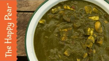 VIDEO: Vegan Palak ” Paneer ” | Indian Spinach Curry | THE HAPPY PEAR
