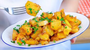 VIDEO: Ich habe noch nie so leckere Kartoffeln gegessen! Spanische Kartoffeln mit Knoblauch