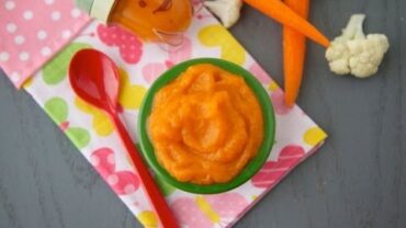 VIDEO: Baby Bullet Recipes: Spiced Carrot Cauliflower Puree – Weelicious