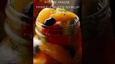 VIDEO: Homemade mixed fruits syrup #shorts