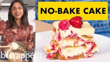 VIDEO: How To Make A No-Bake Cake | Bon Appétit