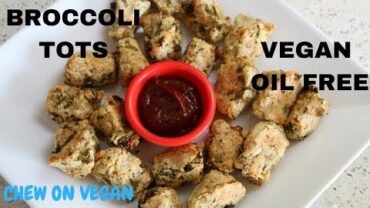 VIDEO: Broccoli tots-vegan-oil free