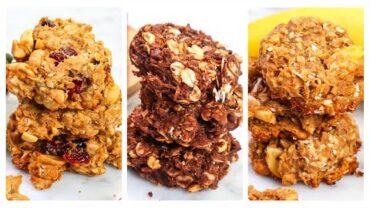 VIDEO: 3 Healthy Granola Cookies | Vegan, Gluten-Free & Dairy-Free