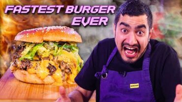 VIDEO: FASTEST BURGER EVER | Sub-10 Minute Burger Challenge Ep. 6 Chef Kush