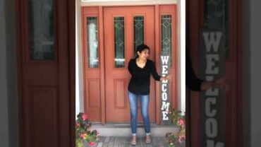 VIDEO: DIY How to make Cute Welcome Sign Video #shorts | Bhavna’s Kitchen