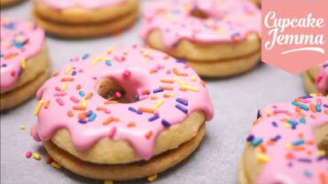 VIDEO: Donut Shortbread Cookie Sandwiches | Cupcake Jemma