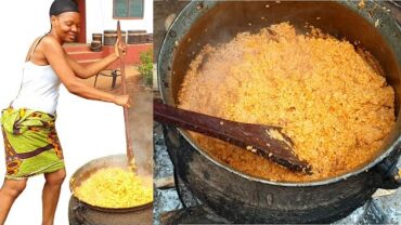 VIDEO: COOK WITH ME: Village Smoky Party Jollof Rice for my VILLAGE PEOPLE | Flo Chinyere