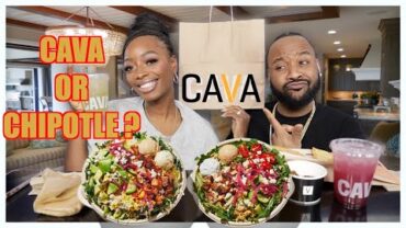 VIDEO: TRYING CAVA FOR THE 1ST TIME | IS CAVA BETTER THAN CHIPOTLE