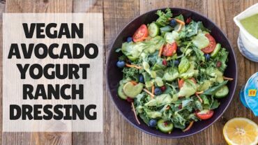 VIDEO: Vegan Avocado Yogurt Ranch Dressing {oil-free}