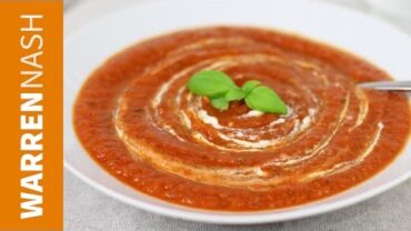 VIDEO: Tomato and Red Pepper Soup Recipe – Cooking with Tinned Tomatoes – Recipes by Warren Nash