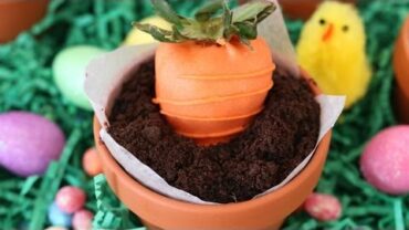 VIDEO: Chocolate Mousse Pots with Strawberry Carrots – Gemma’s Bigger Bolder Baking Ep 9
