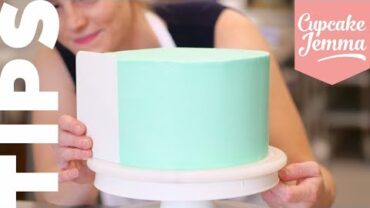 VIDEO: Get Perfect Edges on Your Cakes! | Tuesday Tips | Cupcake Jemma