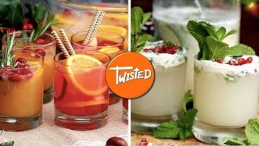 VIDEO: 9 Christmas Party Cocktails Ideas | Holiday Cocktails | Christmas Recipes | Twisted