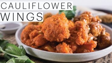 VIDEO: Buffalo CAULIFLOWER WINGS | Vegan Ranch Dip | VEGAN Buffalo Sauce | Cauliflower Bites | The Edgy Veg
