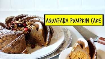 VIDEO: Aquafaba Pumpkin Cake | Vegan