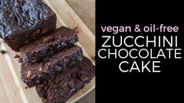 VIDEO: THE BEST VEGAN ZUCCHINI CHOCOLATE CAKE // low-fat & oil-free