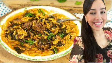 VIDEO: One-Pot Greek Lamb, Spinach & Orzo