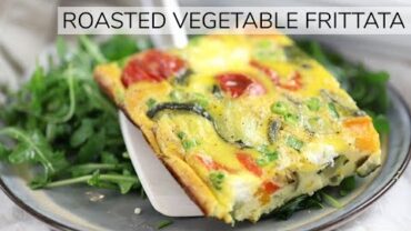 VIDEO: ROASTED VEGETABLE FRITTATA | easy healthy frittata recipe