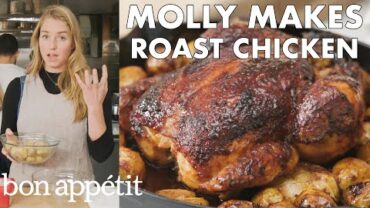 VIDEO: Molly Makes Roast Chicken and Potatoes | From the Test Kitchen | Bon Appétit