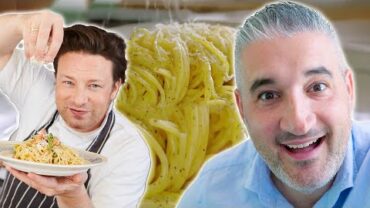 VIDEO: Italian Chef Reacts to Jamie Oliver Sweet Leek Carbonara