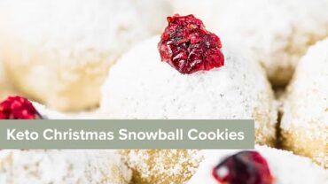 VIDEO: Snowball Keto Christmas Cookies
