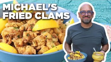 VIDEO: Michael Symon’s Fried Clams with Tartar Dipping Sauce | Symon Dinner’s Cooking Out | Food Network