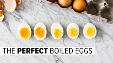 VIDEO: PERFECT BOILED EGGS (EVERY TIME) | hard boiled eggs + soft boiled eggs