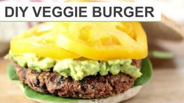 VIDEO: HOMEMADE VEGGIE BURGER RECIPE | DIY Veggie Burgers