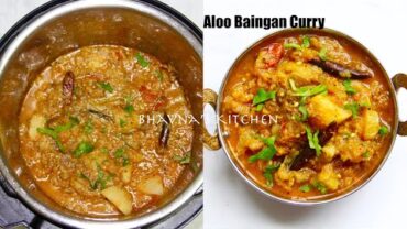 VIDEO: IP Electric Cooker Aloo Baingan (Eggplant) Curry Video Recipe | Ringan Bateta Shaak Bhavna’s Kitchen