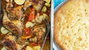 VIDEO: Greek Roasted Chicken & Peppers: Sheetpan Dinner Ready in an Hour!