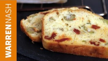 VIDEO: Comté Cheese Loaf Cake – With Olives & Sun-dried tomatoes – Recipes by Warren Nash