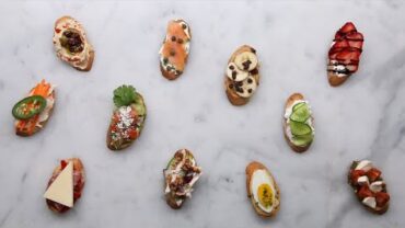 VIDEO: Crostini 11 Ways For Your Next Party • Tasty