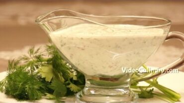 VIDEO: Yogurt Sauce with Herbs & Garlic – Salad Dressing Recipe