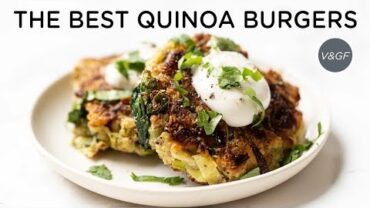 VIDEO: The BEST Quinoa Burger Recipe EVER! ‣‣ vegan & gluten-free