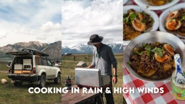 VIDEO: Cooking during Rain, Wind, and Thunderstorm