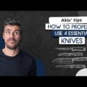 VIDEO: How to Properly Use 4 Essential Knives | Akis Petretzikis