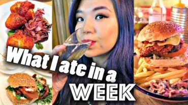 VIDEO: What I Ate in a WEEK as a VEGAN who eats WHATEVER // #Vegan Food in Scotland