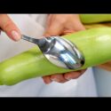 VIDEO: Wenn Sie einen Löffel und eine Zucchini haben, machen Sie dieses köstliche Abendessen!