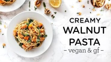 VIDEO: CREAMY WALNUT PASTA ‣‣ vegan & gluten-free