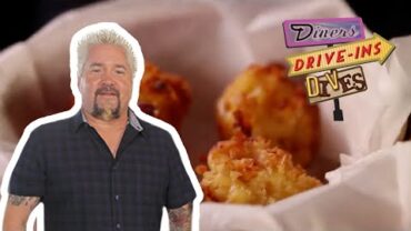 VIDEO: Guy Fieri Eats Mac and Cheese Muffins in Arizona | Diners, Drive-Ins and Dives | Food Network