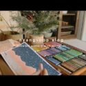 VIDEO: 냥숲 vlog | 겨울 취미생활, 눈 내리는 오일 파스텔 그림❄