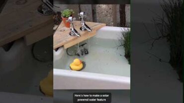 VIDEO: DIY Solar Powered Water Feature for the Garden #diy #gardening #solar