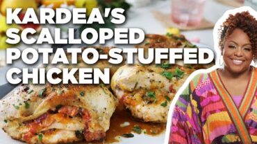VIDEO: Kardea Brown’s Scalloped Potato-Stuffed Chicken | Delicious Miss Brown | Food Network